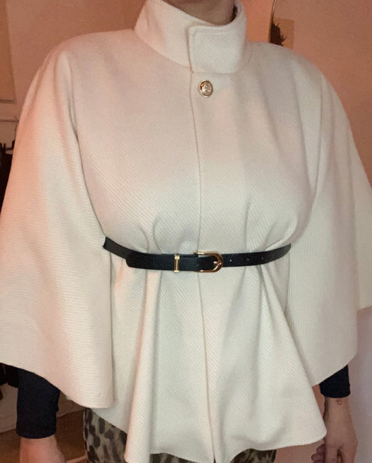 Cape avec ceinture crème